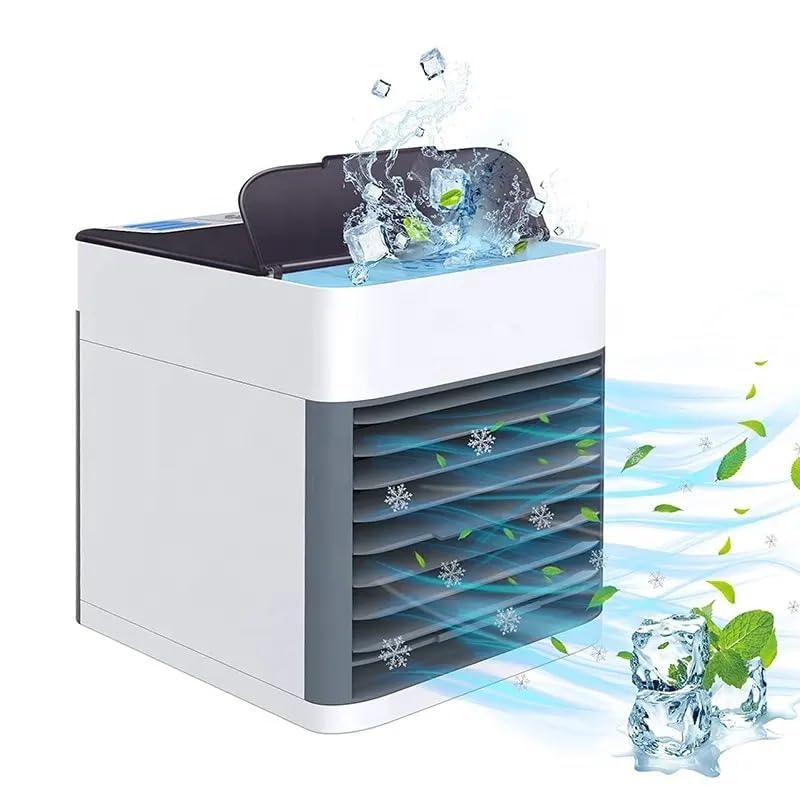 Mini Air Conditioner Evaporative 3 In 1 Portable Cooler with Colors LED