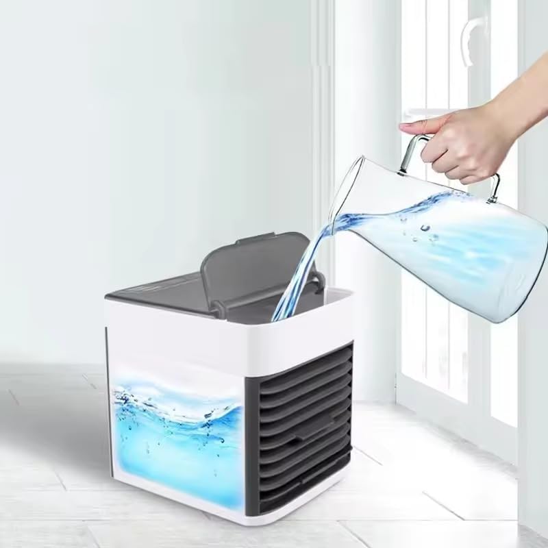 Mini Air Conditioner Evaporative 3 In 1 Portable Cooler with Colors LED