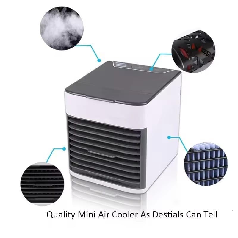 Mini Air Conditioner Evaporative 3 In 1 Portable Cooler with Colors LED