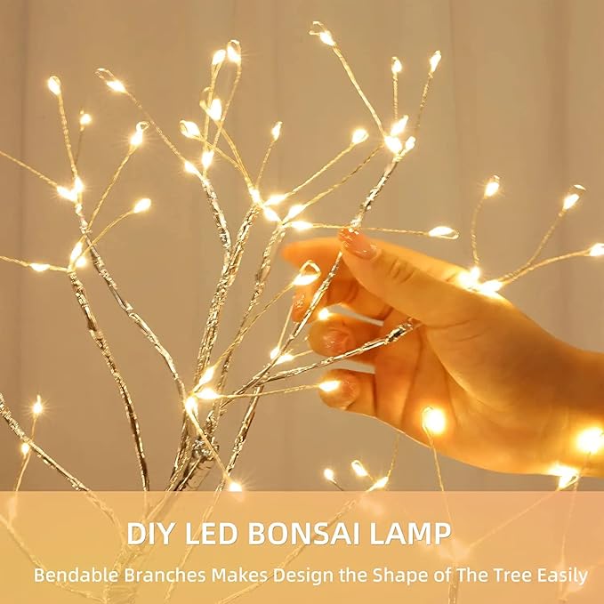 108 LED Unique Artificial Fairy Tree Light for Home Decoration (Warm Yellow)