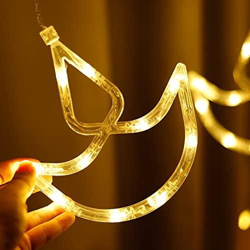 10 Diya Curtain String Lights 108 Led