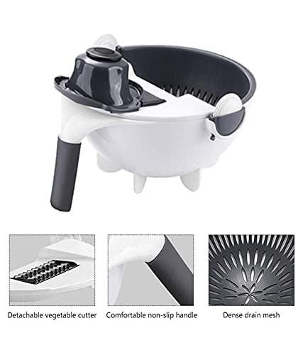 9 in 1 Multifunction Magical Rotate Vegetable Cutter